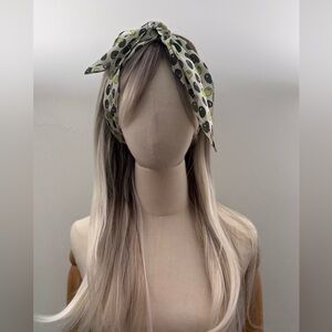 Avocado Print Scarf – Green & Pink Pattern – New